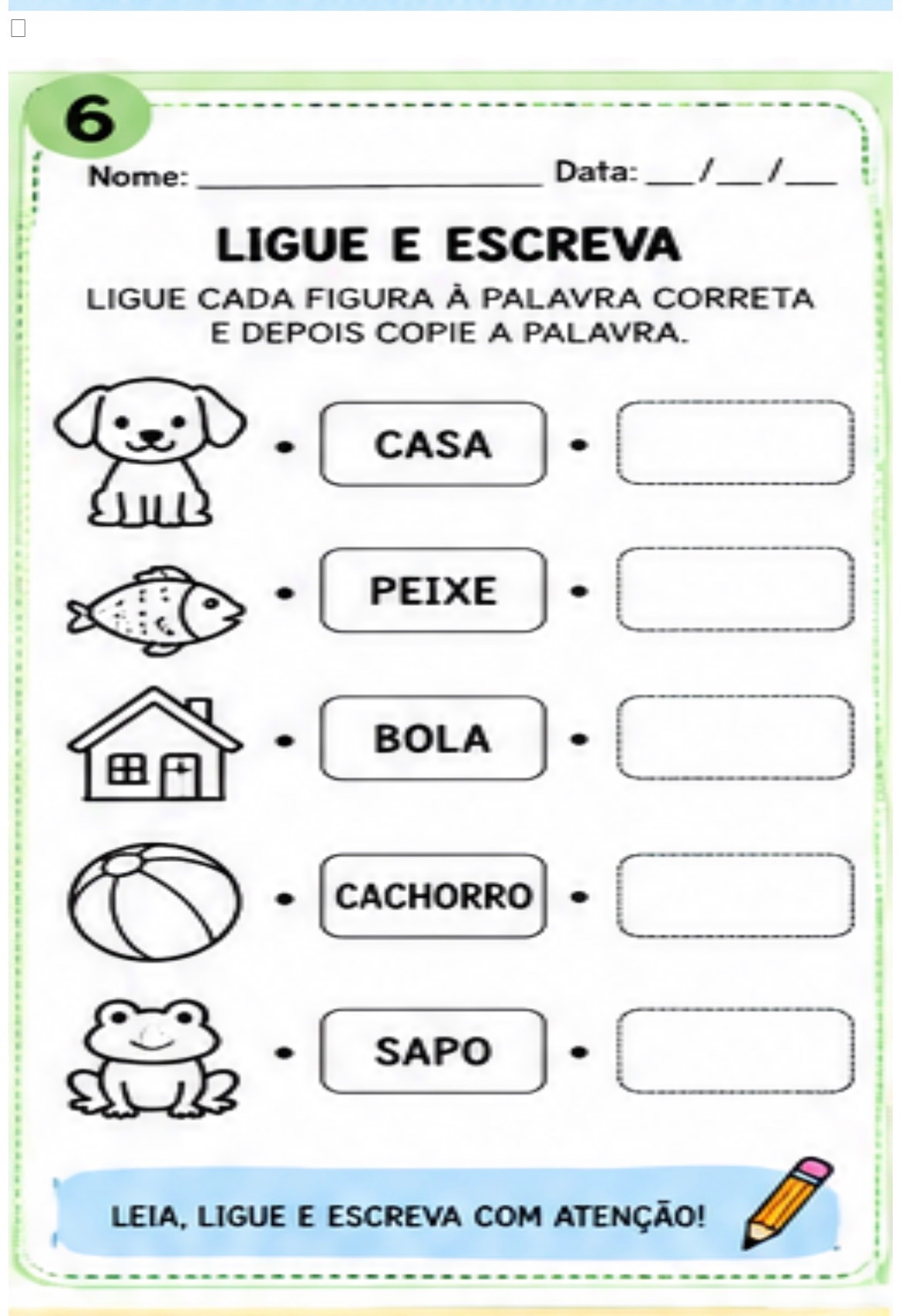 Atividades de Alfabetização – Leitura, Escrita e Sílabas — amostra 6: Atividades lúdicas de alfabetização para desenvolver…
