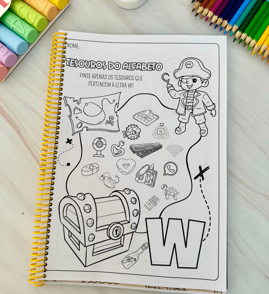 Atividades de alfabeto para colorir | Tesouros do Alfabeto — amostra 3: Como usar em sala de aula
