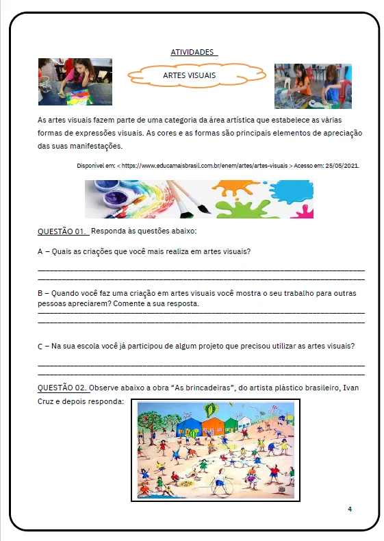ATIVIDADES DE ARTE | 5º ANO DO ENSINO FUNDAMENTAL 🎭📚 — amostra 1: Transforme suas aulas em experiências envolventes e…