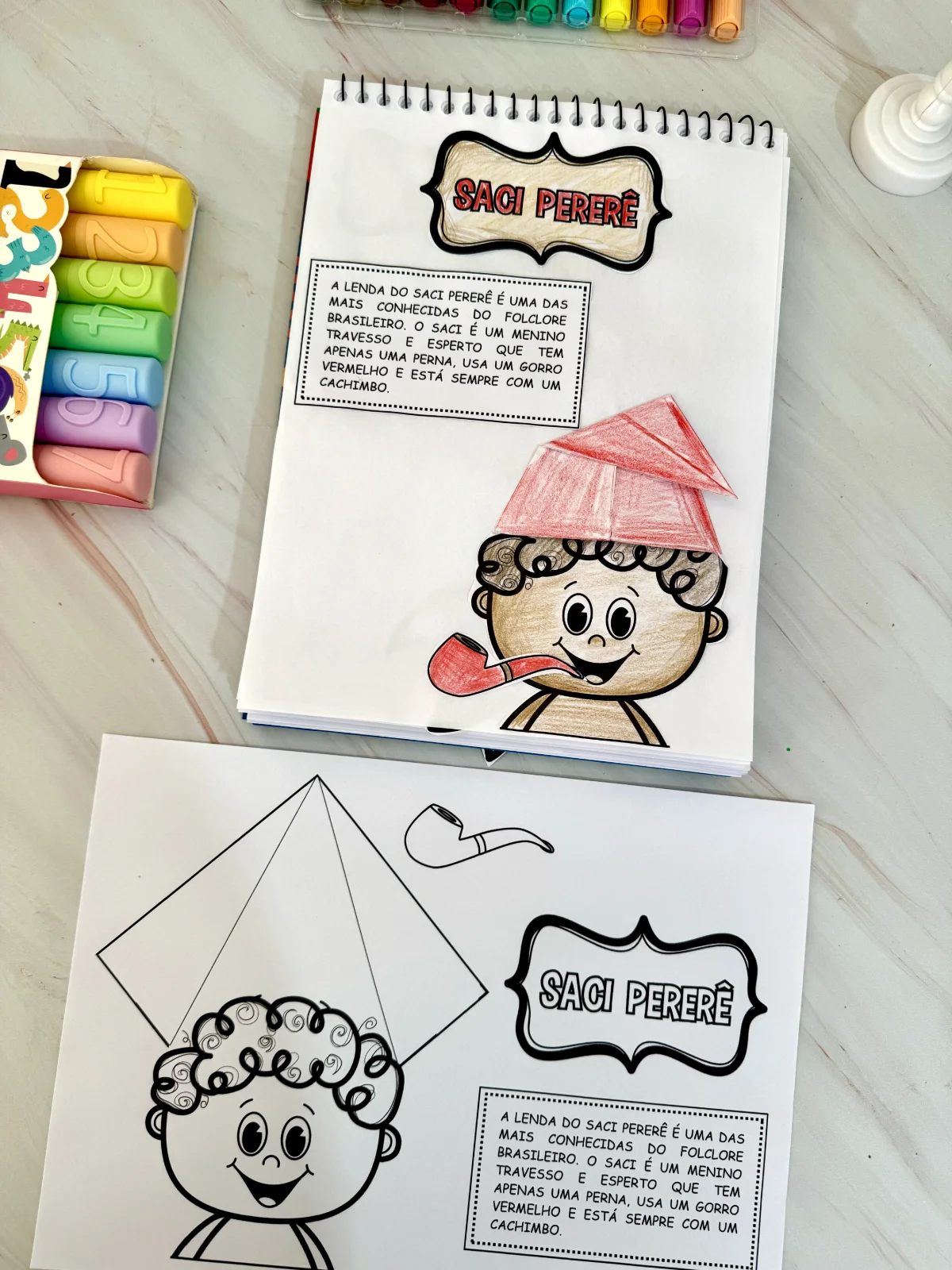 Atividades de Arte do Folclore – PDF para Imprimir — amostra 1: O que vem no material