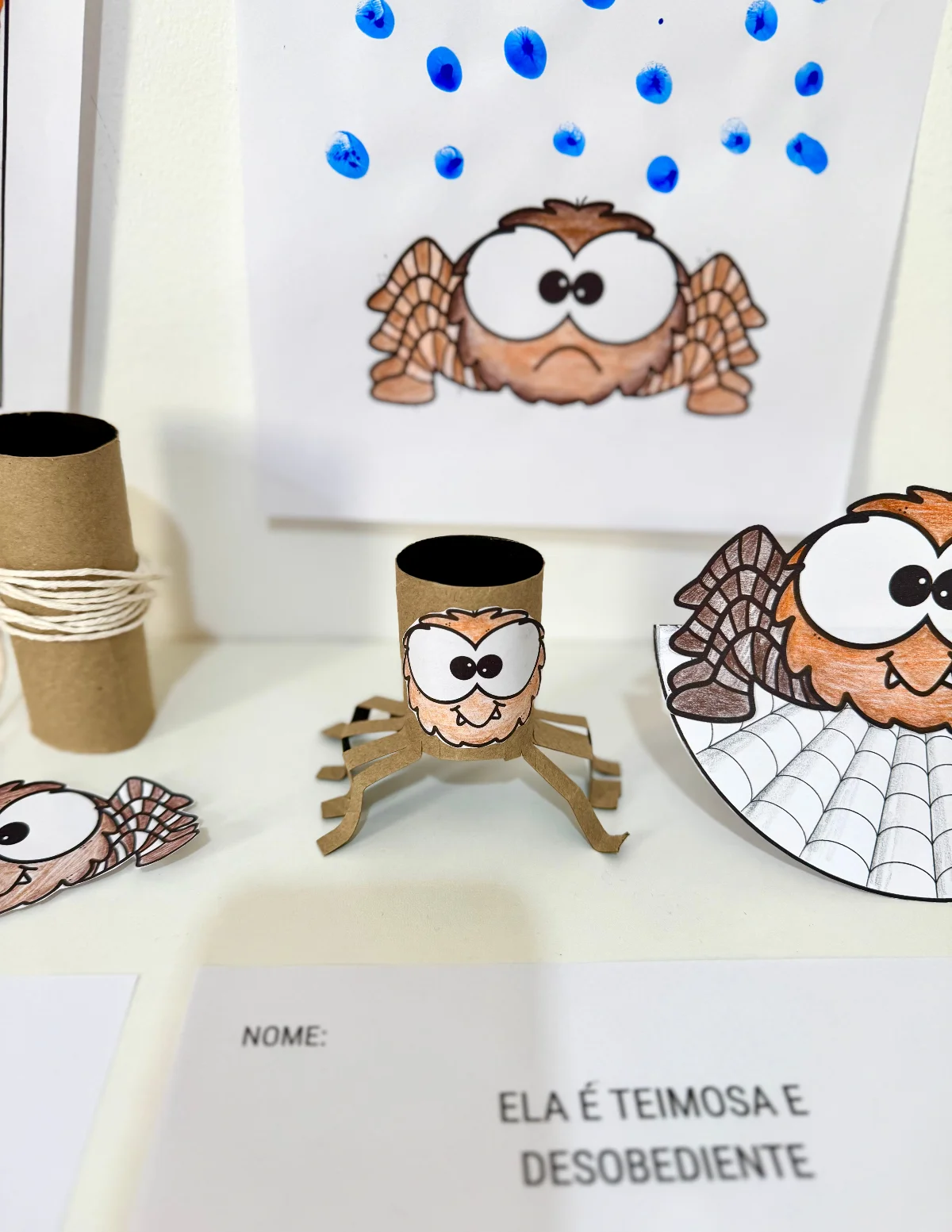 Atividades de artes: A Dona Aranha – PDF para Imprimir — amostra 3: Kit de Atividades de Artes tema Dona Aranha para…