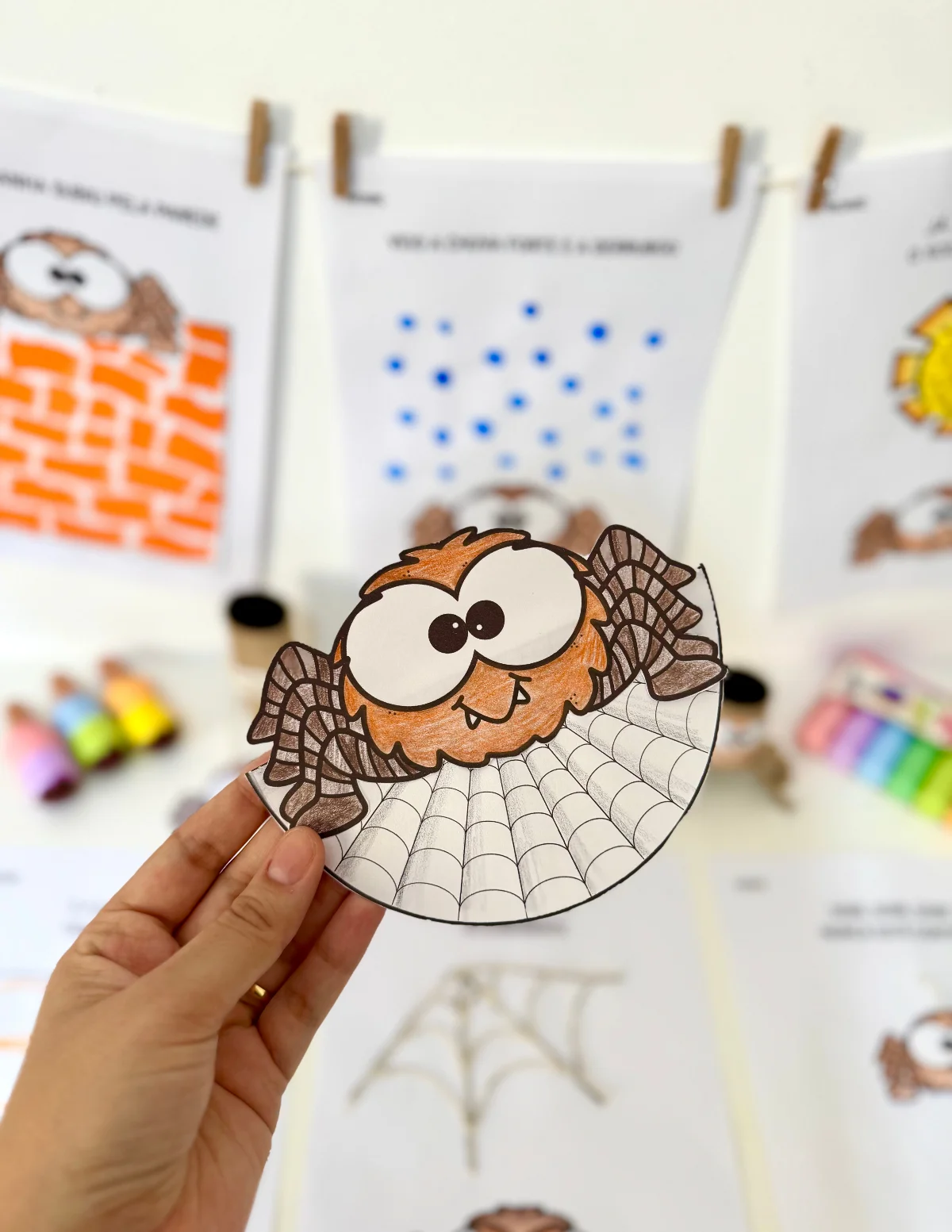 Atividades de artes: A Dona Aranha – PDF para Imprimir — amostra 4: Kit de Atividades de Artes tema Dona Aranha para…