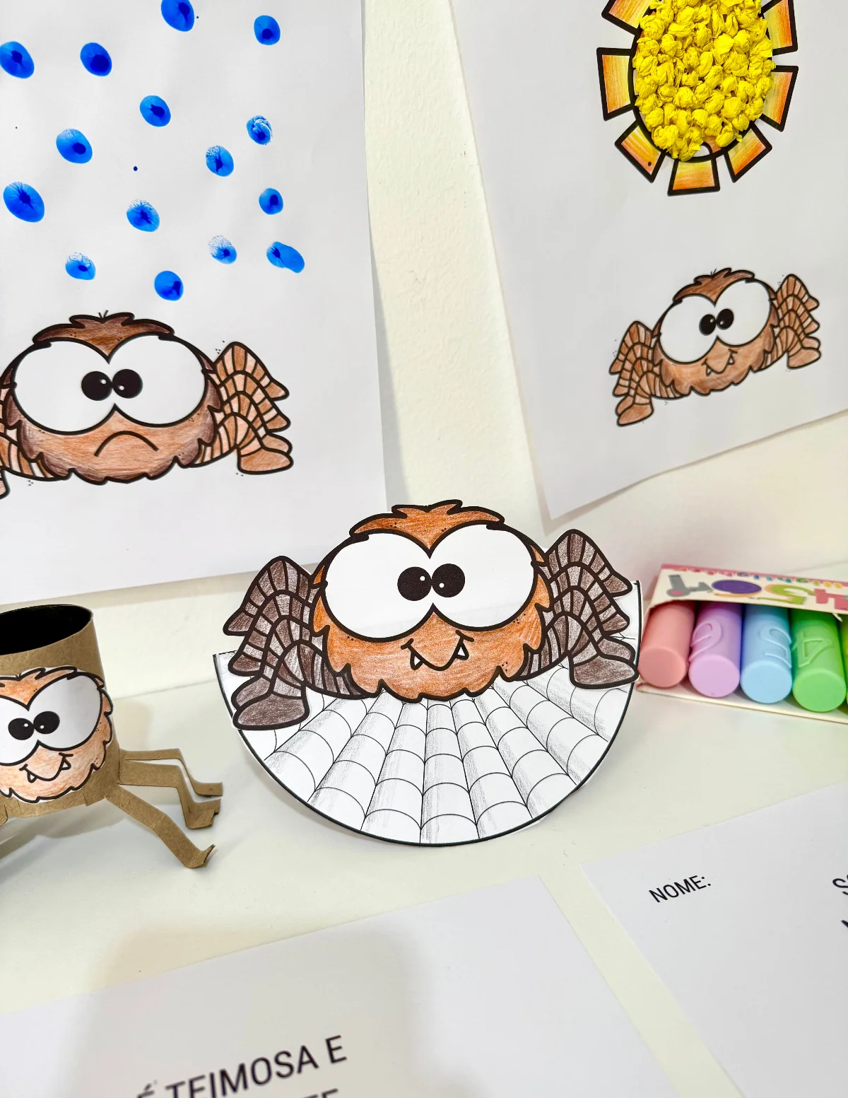 Atividades de artes: A Dona Aranha – PDF para Imprimir — amostra 7: Kit de Atividades de Artes tema Dona Aranha para…