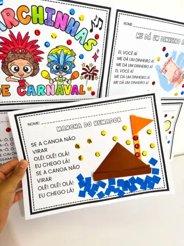 Atividades de Artes com Marchinhas de Carnaval — amostra 4: Formato e impressão