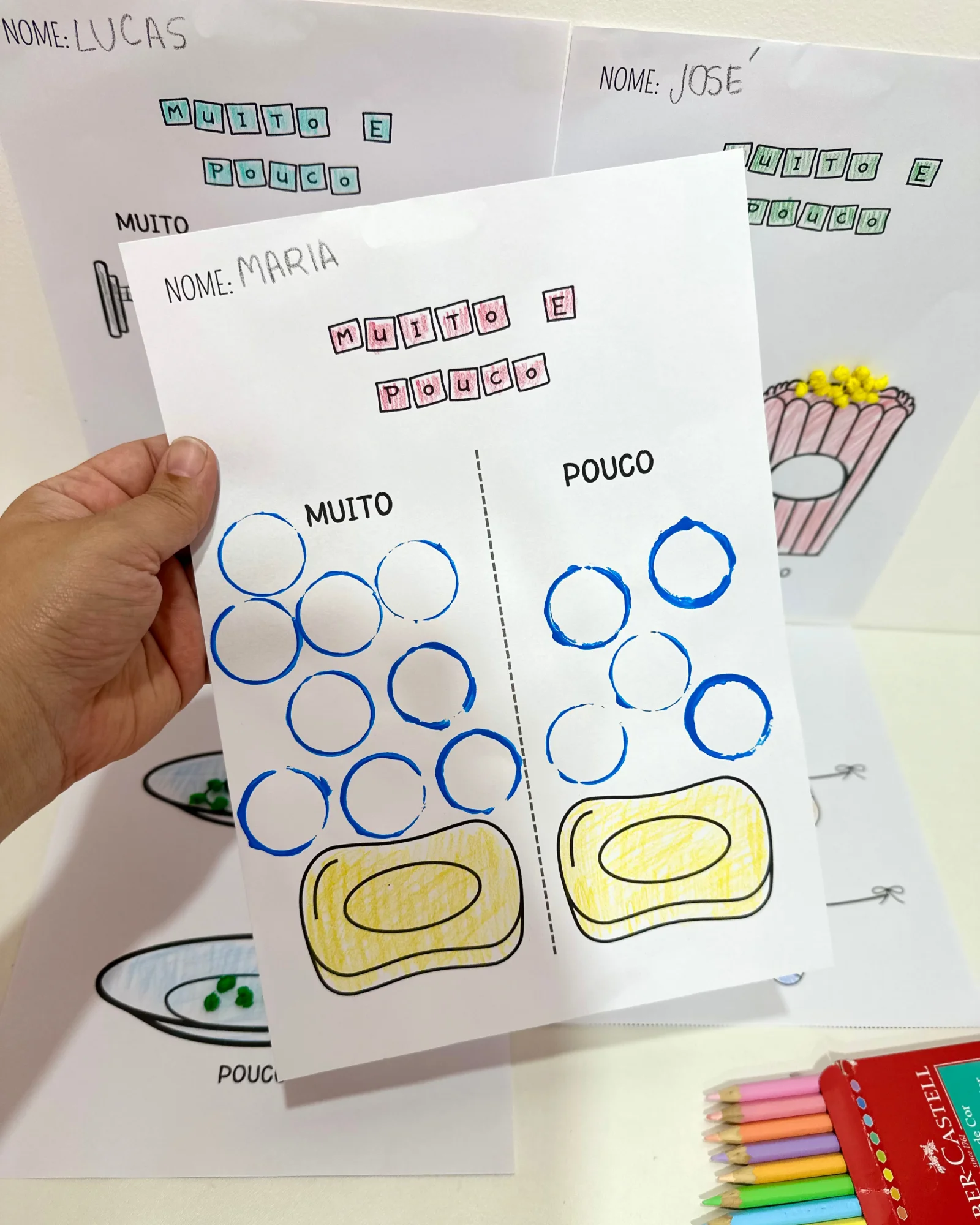 Atividades de Artes — Conceitos Grande e Pequeno — amostra 3: Material pedagógico desenvolvido para turmas da Educação…