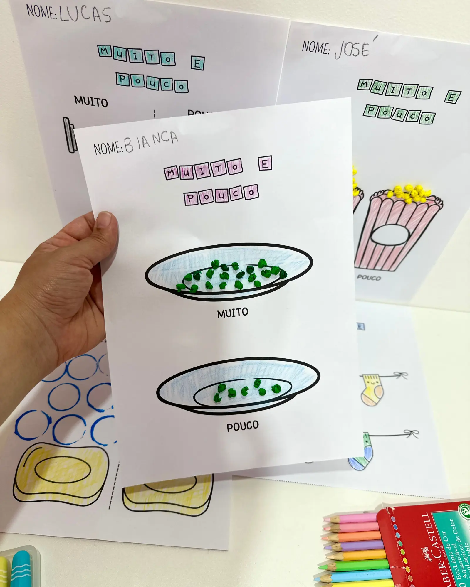 Atividades de Artes — Conceitos Grande e Pequeno — amostra 4: Material pedagógico desenvolvido para turmas da Educação…