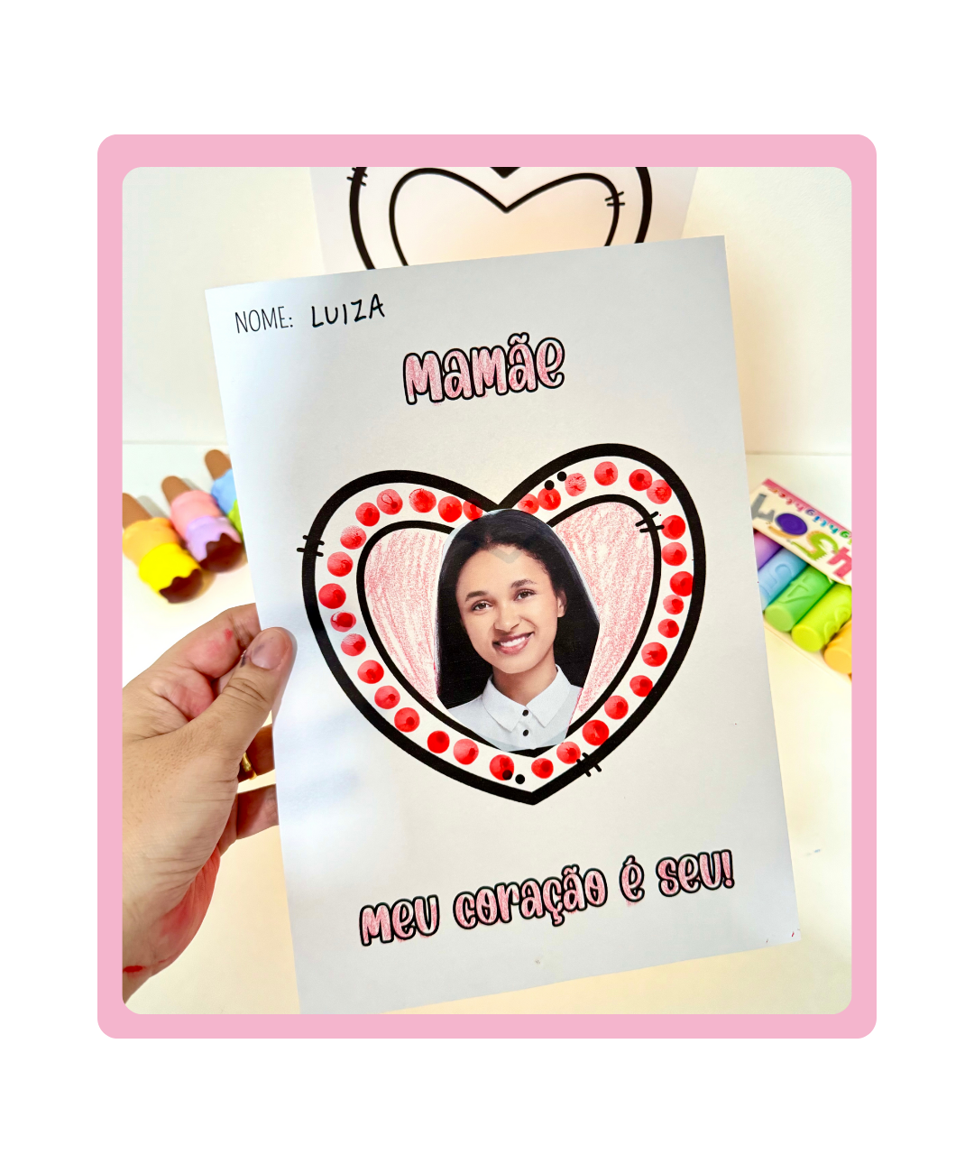 Atividades de artes de Dia das Mães para imprimir — Ed. Infantil — amostra 6: Leve o Dia das Mães à sala com atividades de…