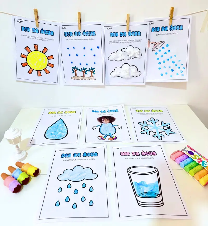 Atividades de Artes Dia da Água: PDF para Educação Infantil — capa do material