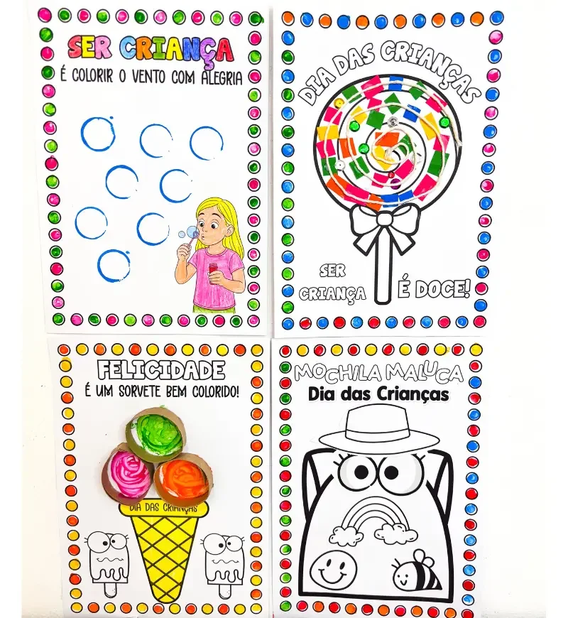 Atividades de Artes Dia das Crianças PDF Educação Infantil — amostra 1: Atividades de Artes para o Dia das Crianças! 🎨