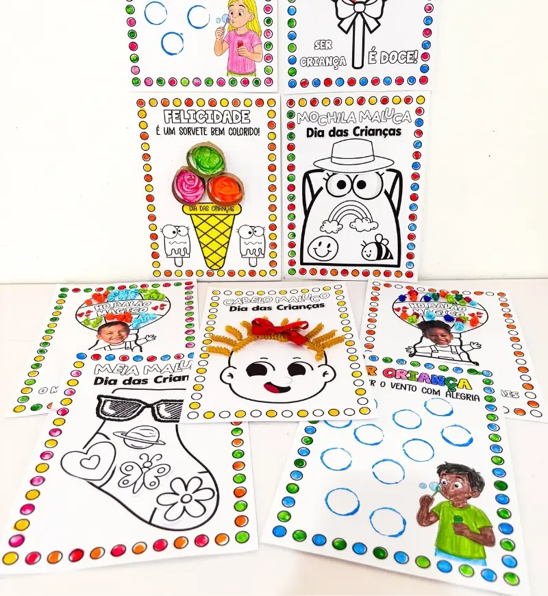 Atividades de Artes Dia das Crianças PDF Educação Infantil — capa do material