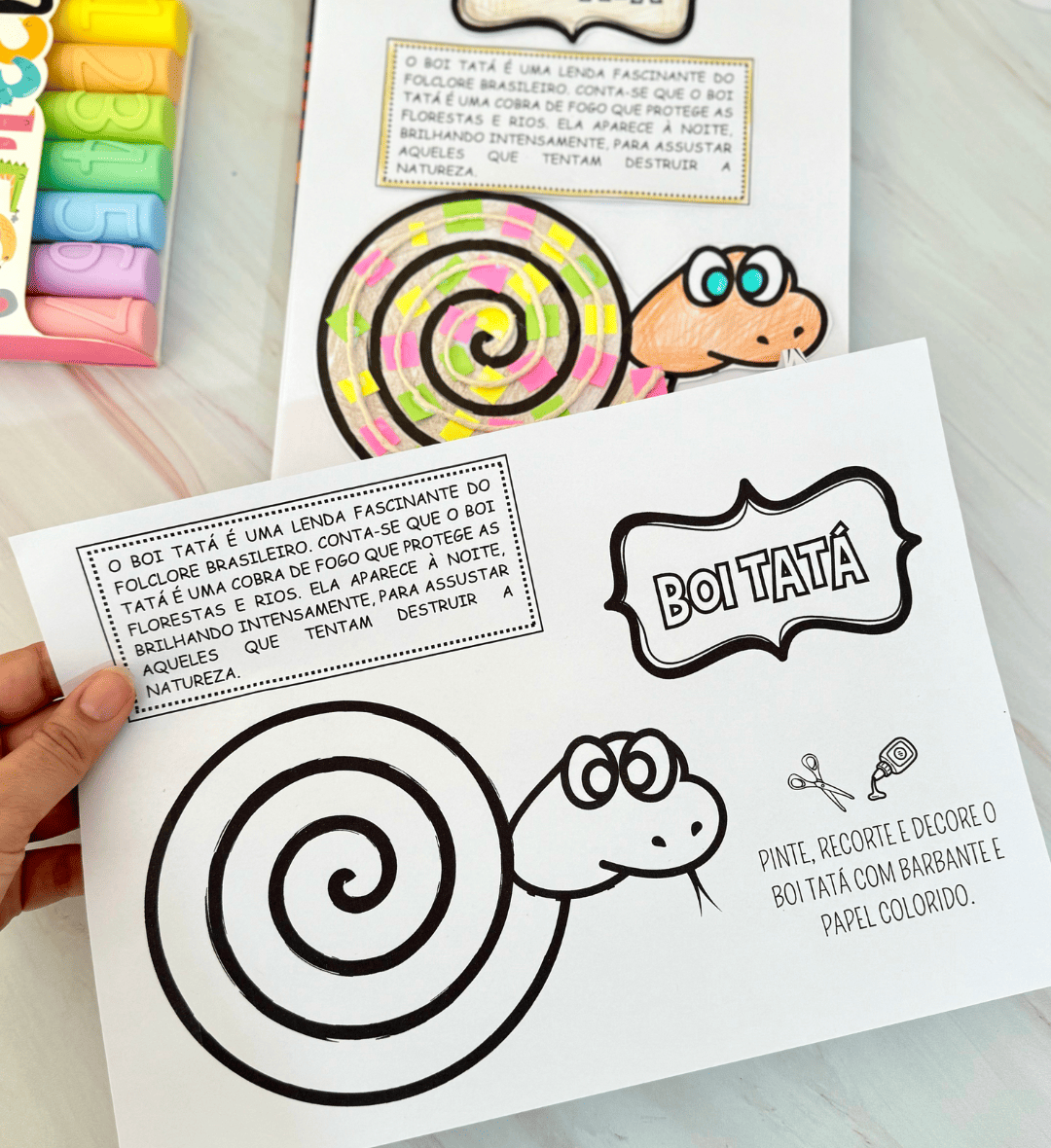 Atividades de Artes Folclore: 5 Modelos em PDF para Colorir — amostra 3: Como usar nas aulas