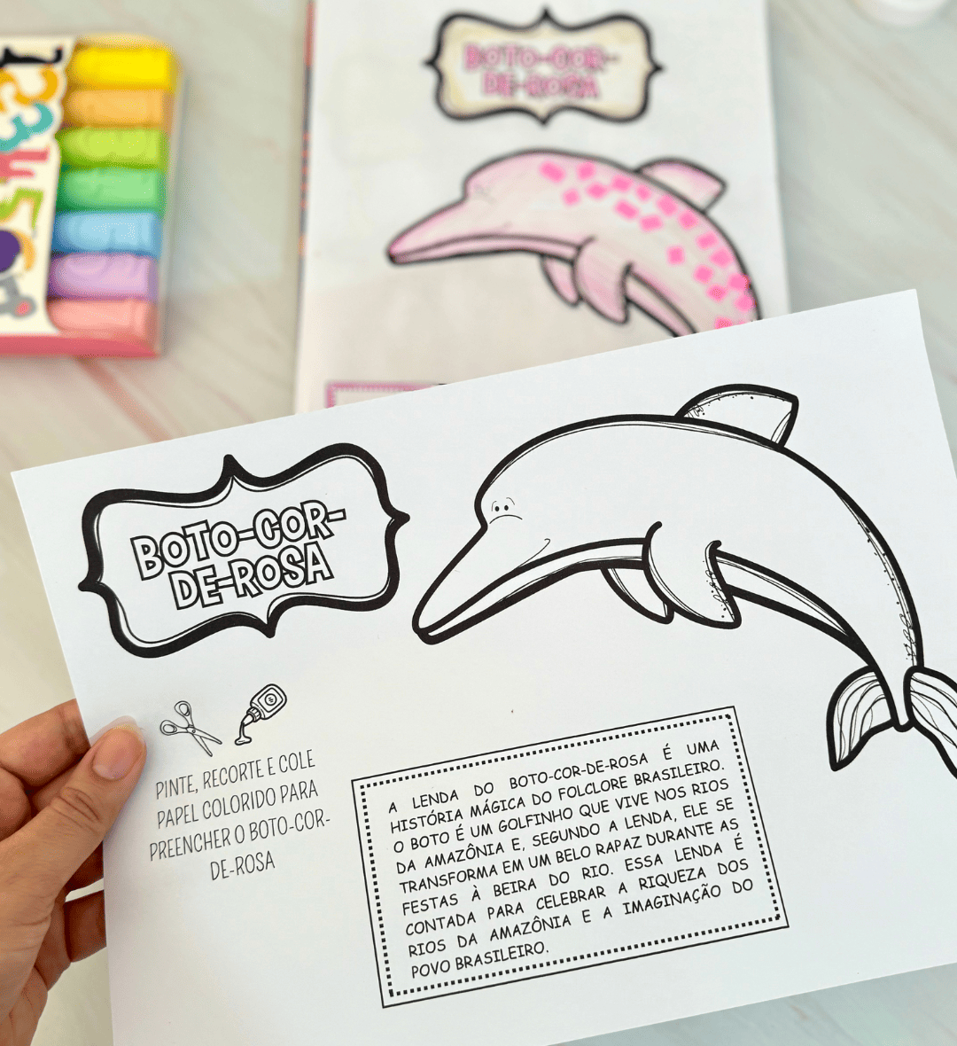 Atividades de Artes Folclore: 5 Modelos em PDF para Colorir — amostra 5: Explore o folclore brasileiro nas aulas de Artes…