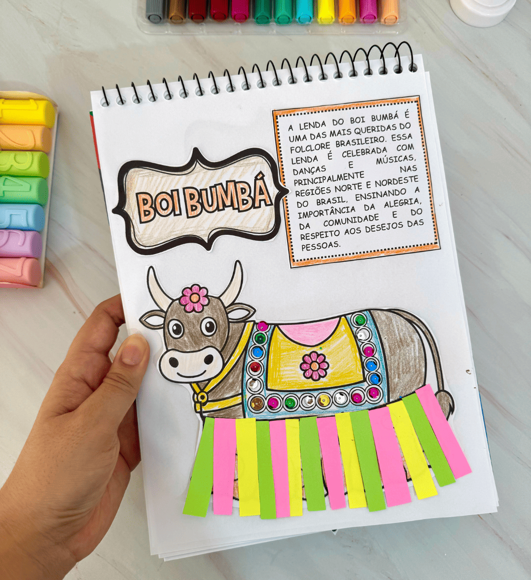 Atividades de Artes Folclore: 5 Modelos em PDF para Colorir — capa do material
