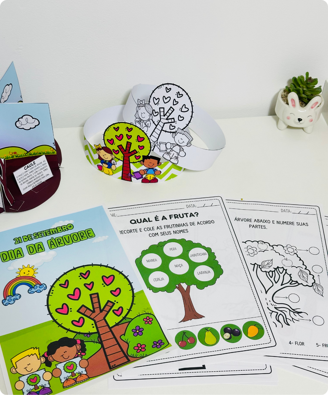 Atividades de árvores para imprimir — Educação Infantil — amostra 1: Uma proposta para trabalhar o Dia da Árvore em sala