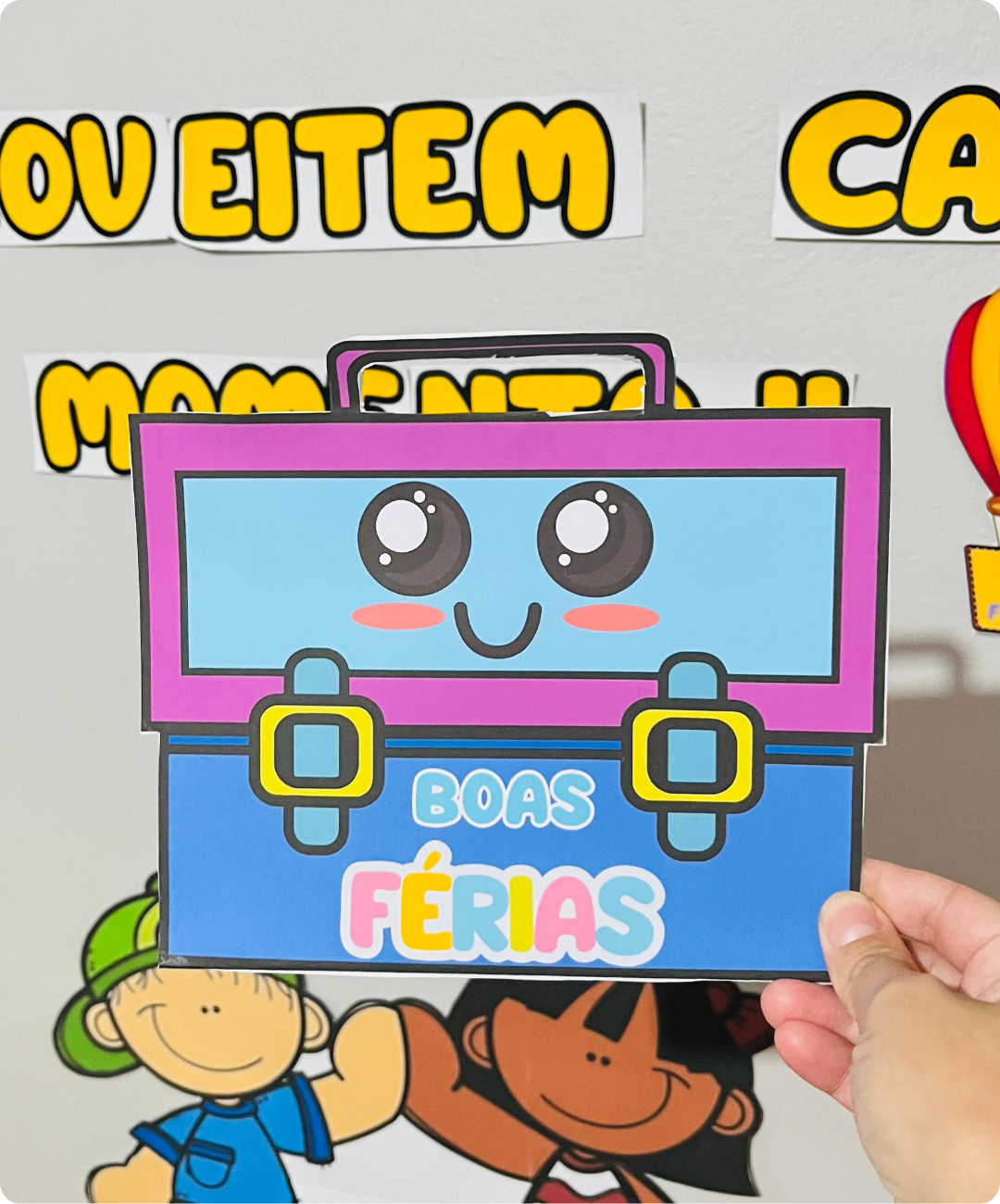 Atividades de boas férias escolares para imprimir — amostra 1: Uma proposta para o último encontro antes das férias