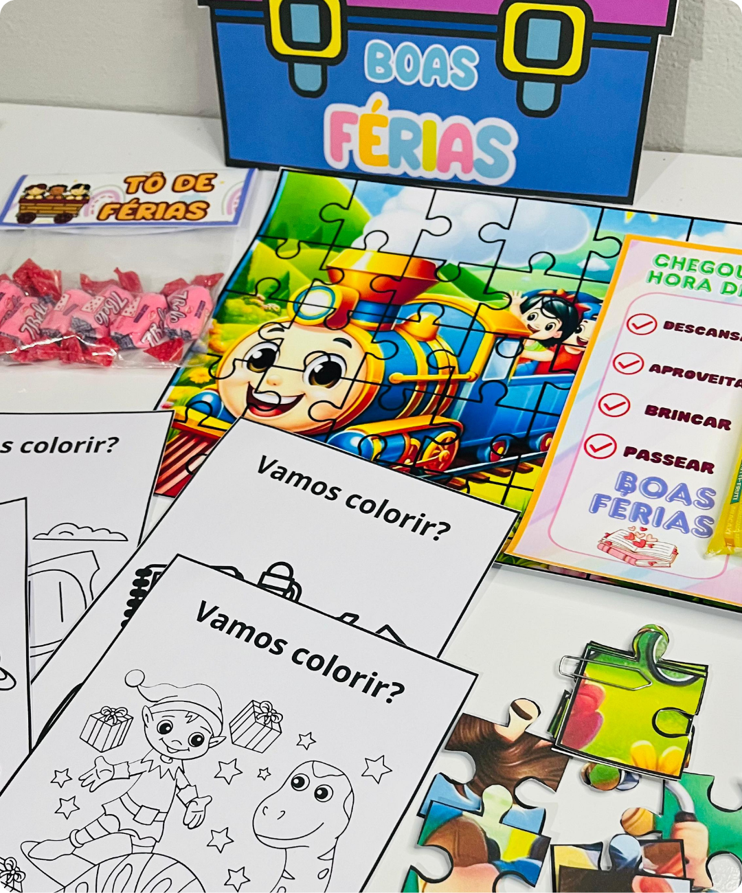 Atividades de boas férias escolares para imprimir — amostra 2: Como aplicar com a turma