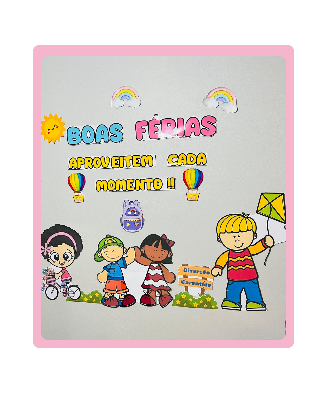 Atividades de boas férias escolares para imprimir — capa do material