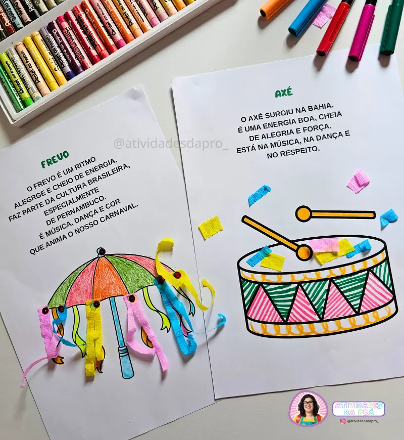 Atividades de Carnaval: Kit Ritmos Carnavalescos em PDF — capa do material
