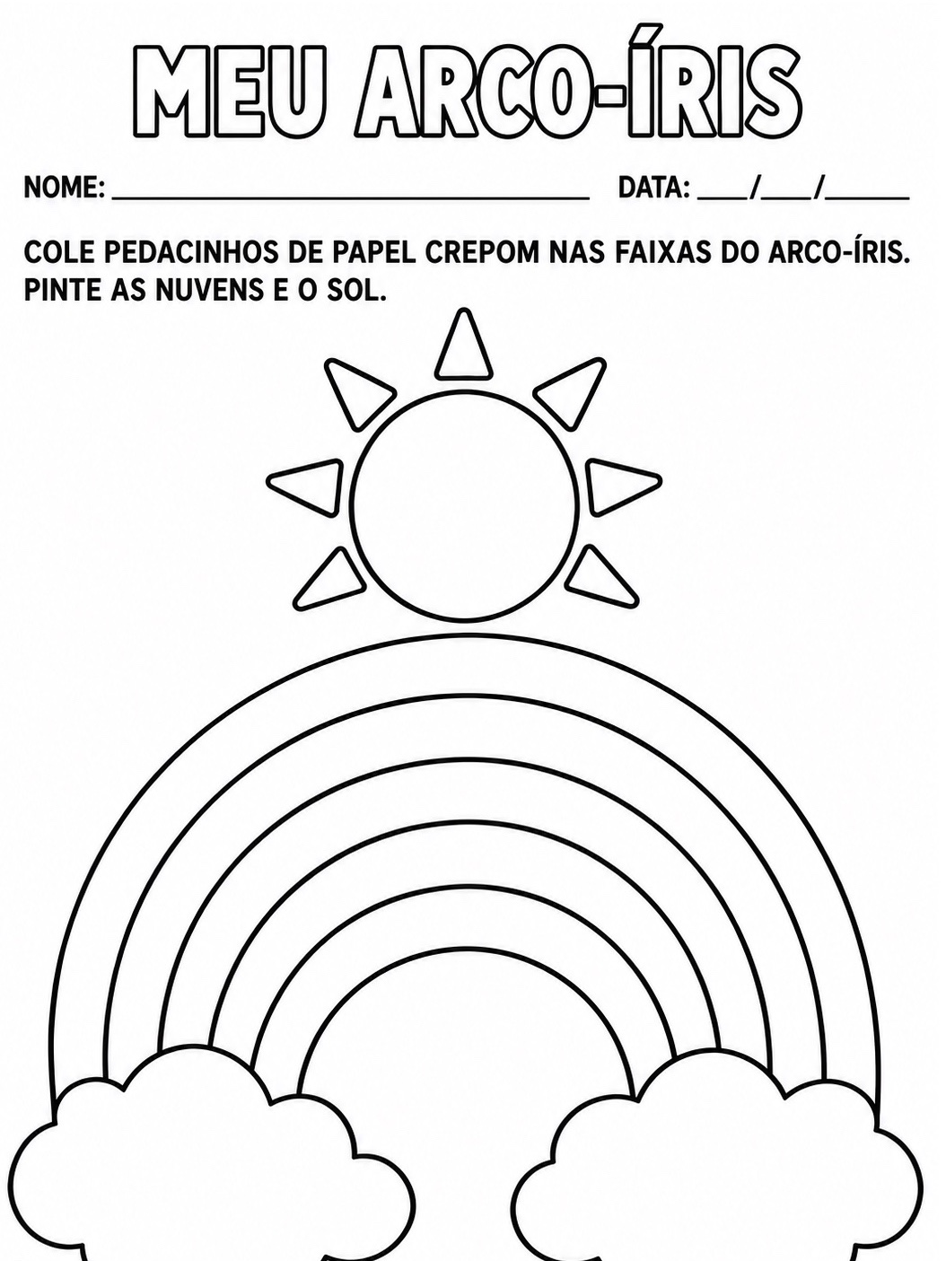 Atividades de Colagem com Papel Crepom e Pintura – Fundamental I — amostra 1: 5 atividades de colagem com papel crepom e…
