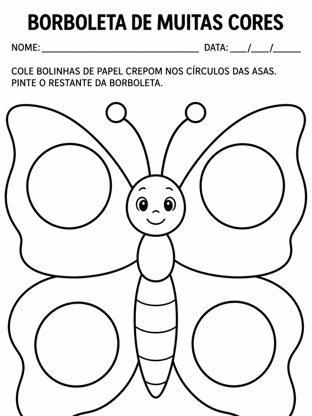 Atividades de Colagem com Papel Crepom e Pintura – Fundamental I — amostra 4: 5 atividades de colagem com papel crepom e…
