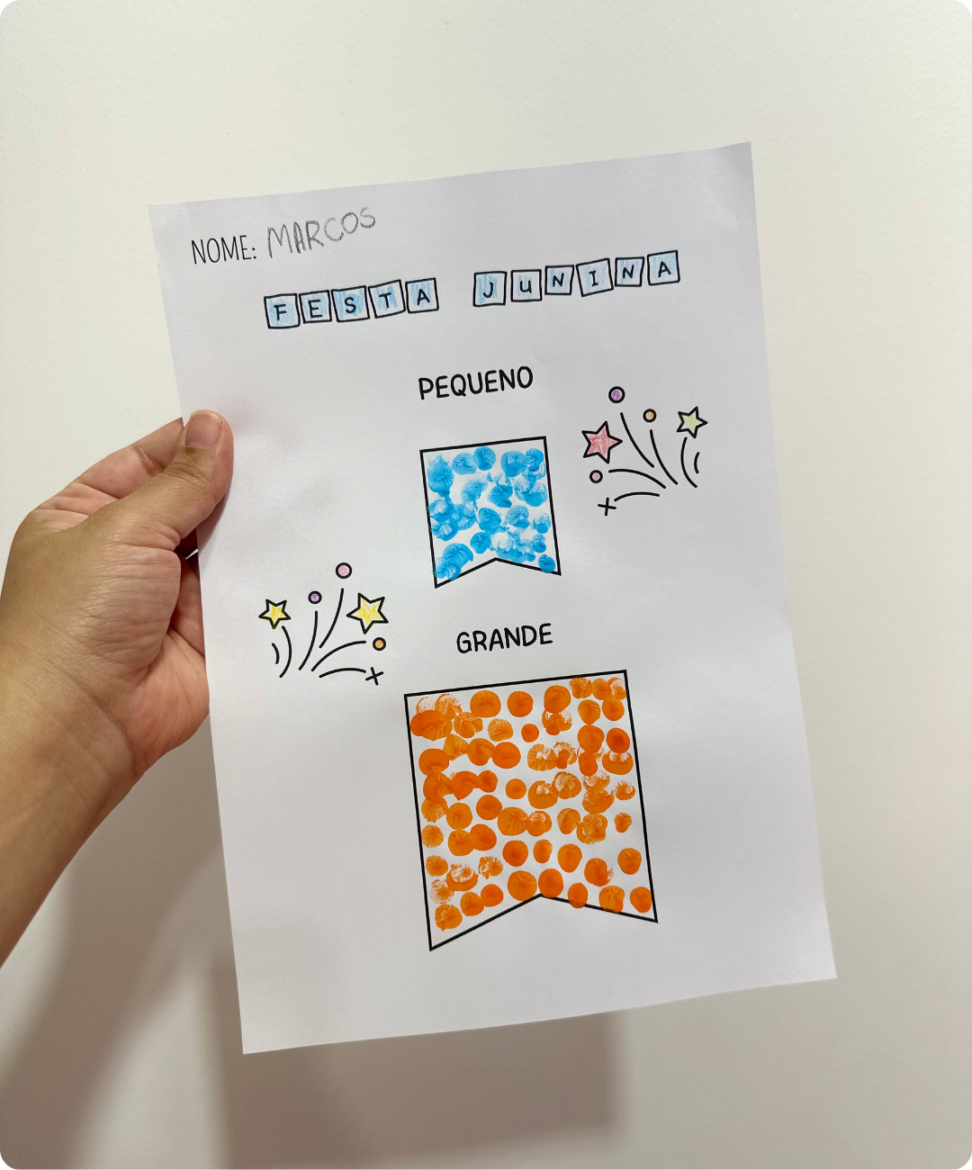 Atividades de conceitos juninos para imprimir – Educação Infantil — amostra 6: Explore comparações com o tema Festa Junina…