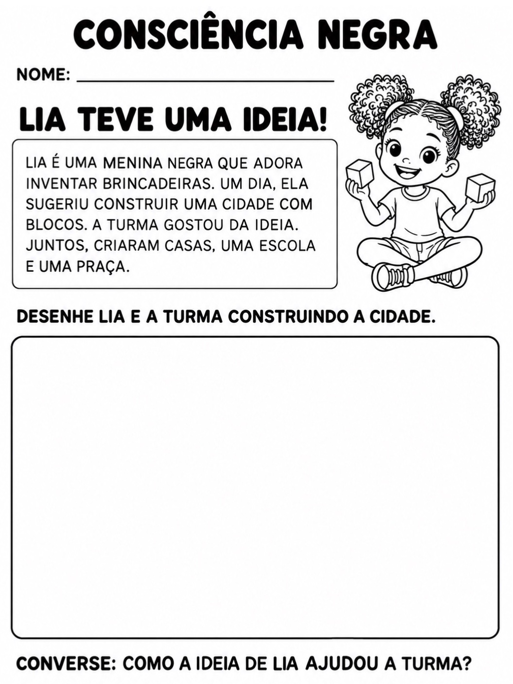 Atividades de Consciência Negra para Educação Infantil | 4 e 5 Anos — amostra 2: 5 atividades de Consciência Negra para…