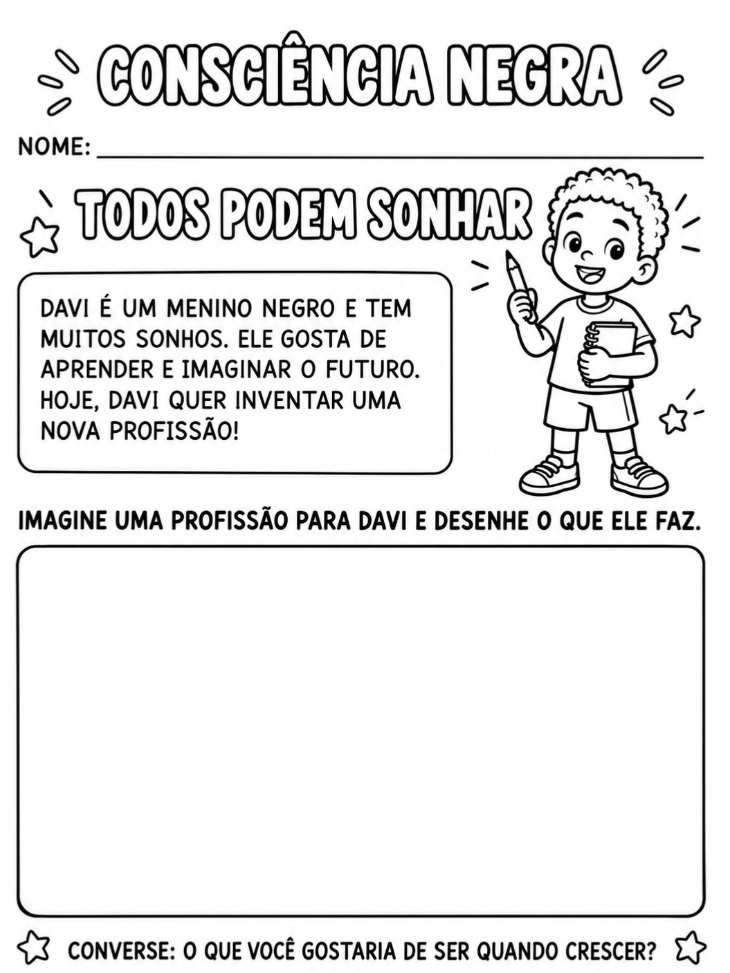 Atividades de Consciência Negra para Educação Infantil | 4 e 5 Anos — amostra 3: 5 atividades de Consciência Negra para…