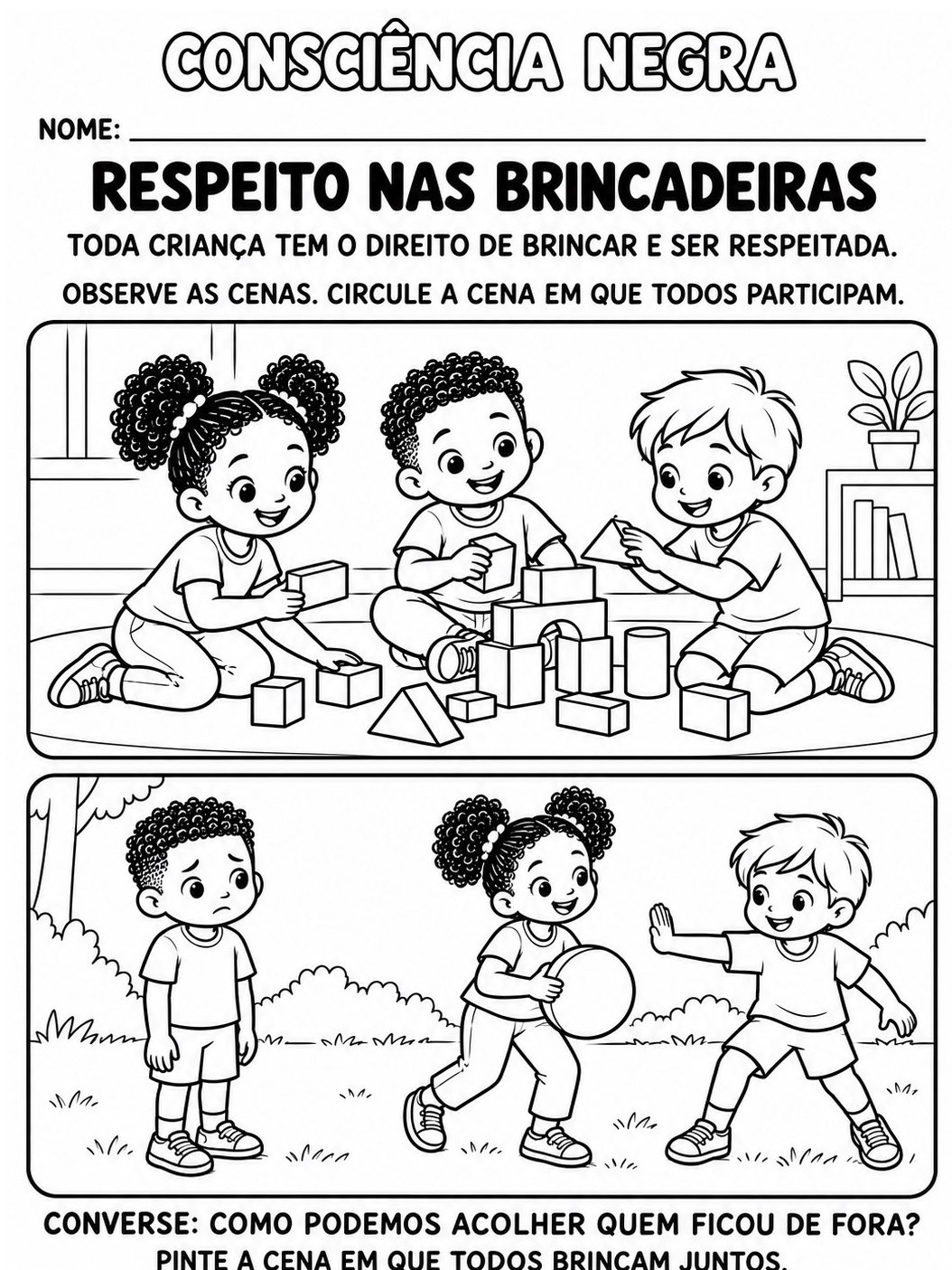 Atividades de Consciência Negra para Educação Infantil | 4 e 5 Anos — amostra 4: 5 atividades de Consciência Negra para…