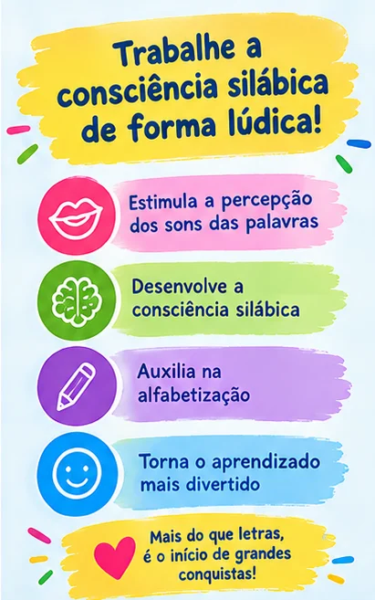 Atividades de Contagem de Sílabas para Imprimir — amostra 2: Atividades de contagem de sílabas para imprimir, estimulando a…