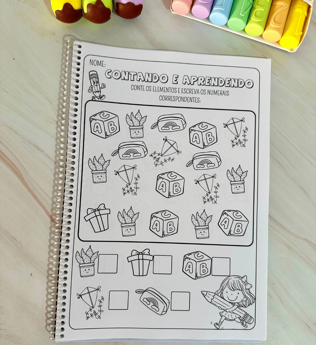 Atividades de contagem para Educação Especial: PDF ilustrado — amostra 1: Atividades de contagem com apoio de imagens