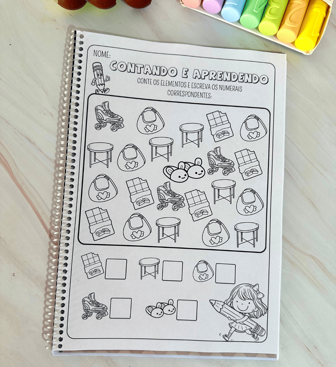 Atividades de contagem para Educação Especial: PDF ilustrado — amostra 3: Como usar em sala de aula