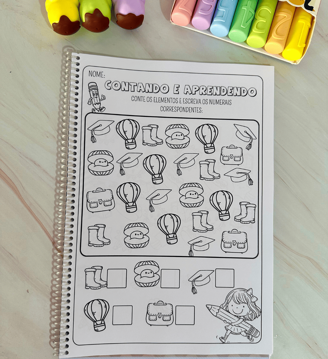 Atividades de contagem para Educação Especial: PDF ilustrado — amostra 4: Para quem é indicado e quais são os objetivos