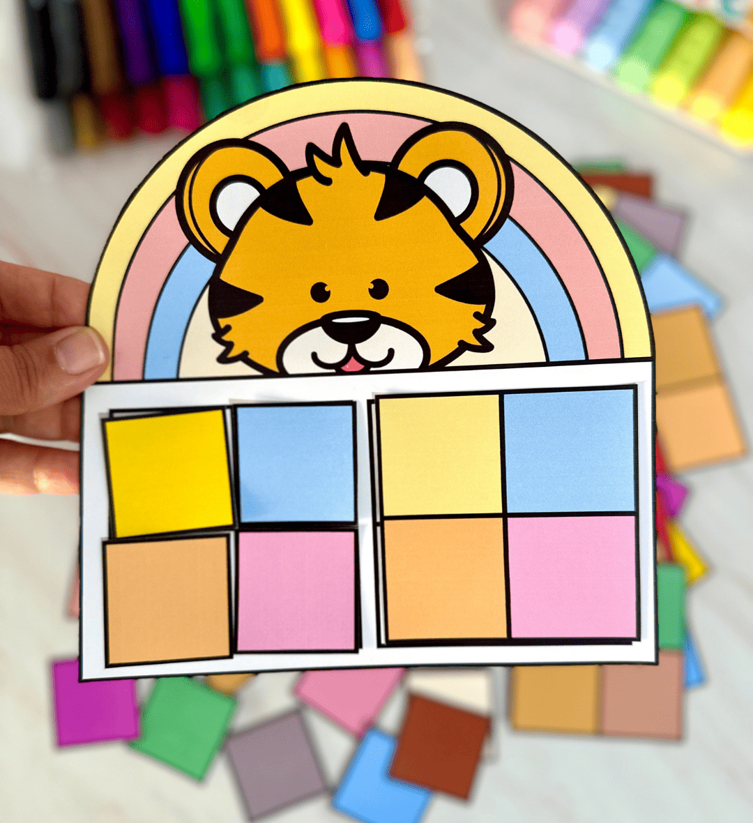 Atividades de Cores: Cores Combinadas em PDF — amostra 1: Atividades de cores para aprender brincando