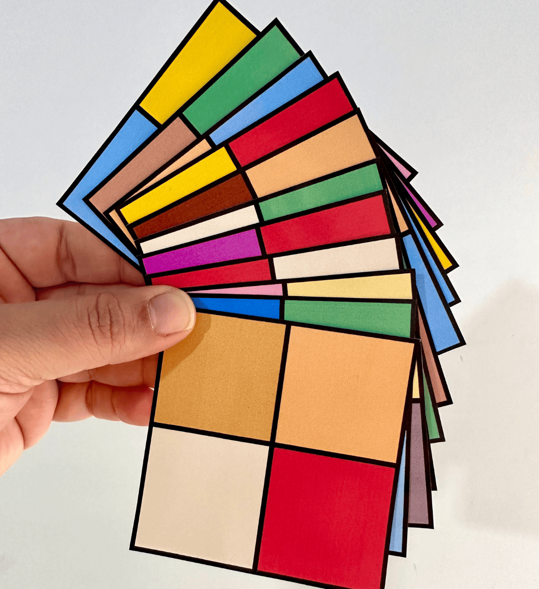 Atividades de Cores: Cores Combinadas em PDF — amostra 3: Como preparar e usar em sala