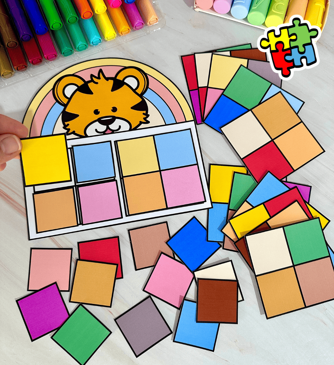 Atividades de Cores: Cores Combinadas em PDF — capa do material