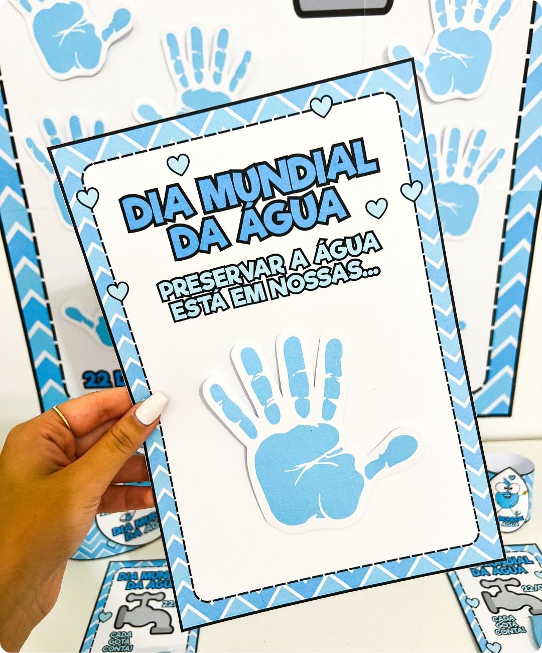 Atividades de Dia da Água para imprimir — Infantil e Anos Iniciais — amostra 2: Como organizar a aplicação em sala