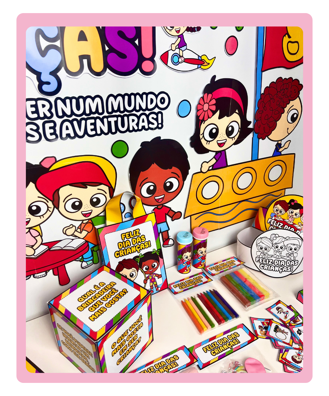 Atividades de Dia das Crianças para imprimir – Educação Infantil — amostra 2: Quais recursos estão no PDF