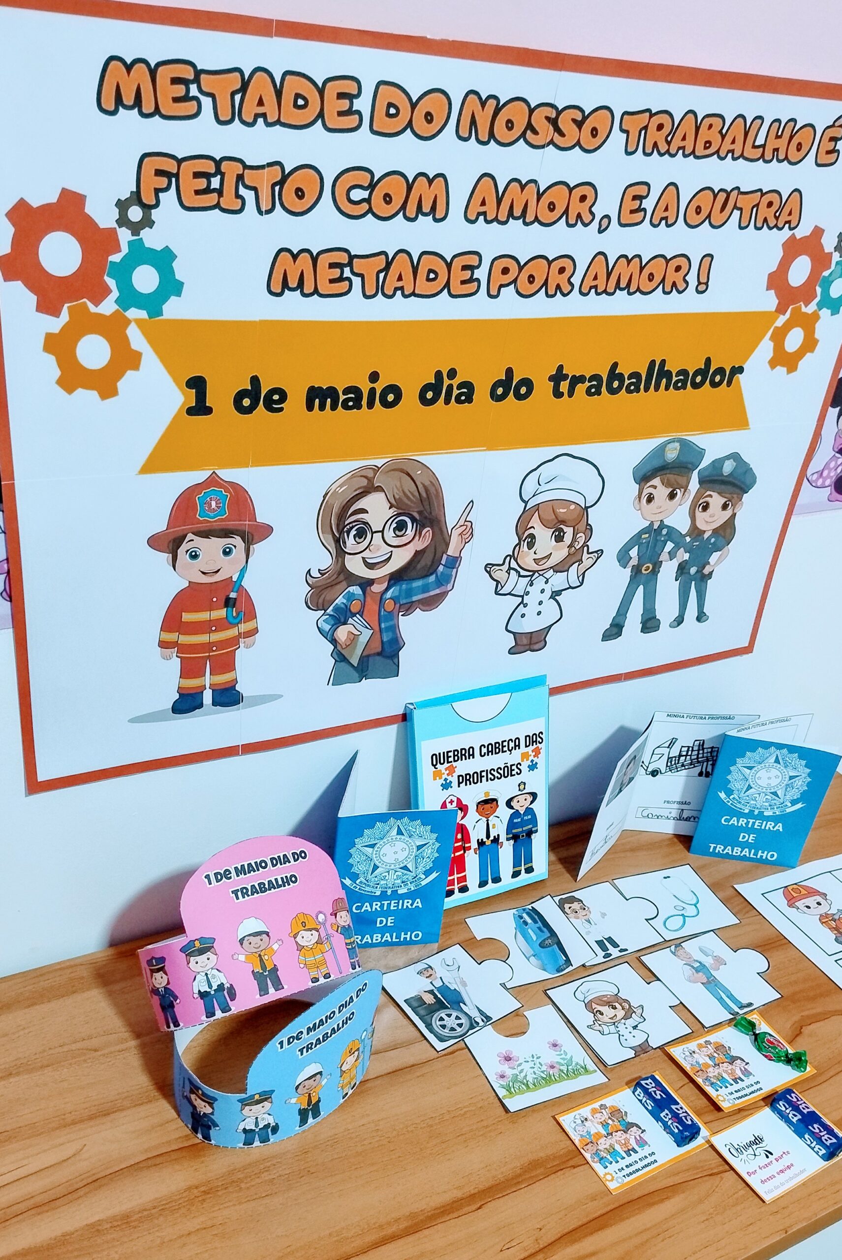 Atividades de Dia do Trabalhador para imprimir — amostra 1: Uma proposta prática para trabalhar a data