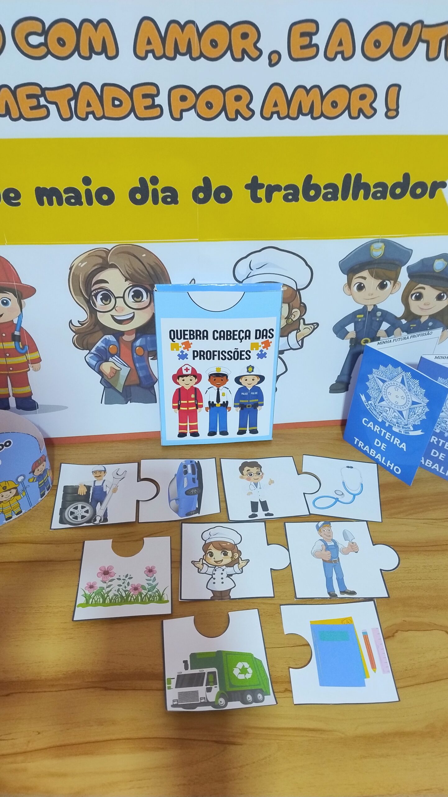 Atividades de Dia do Trabalhador para imprimir — amostra 3: Recursos que compõem o PDF