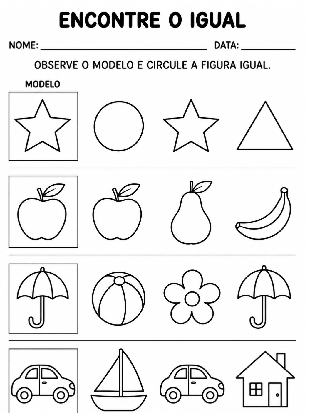 Atividades de Educação Infantil 4 e 5 Anos – 10 Atividades em PDF — amostra 2: 10 atividades de Educação Infantil para…