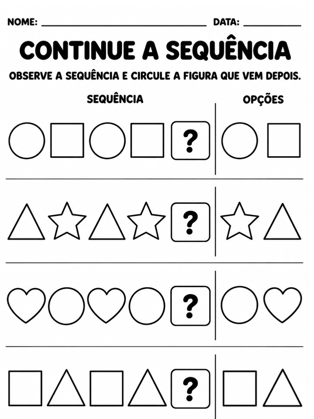 Atividades de Educação Infantil 4 e 5 Anos – 10 Atividades em PDF — amostra 6: 10 atividades de Educação Infantil para…