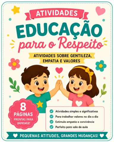 Atividades de Ensino Religioso - Gentileza, Empatia e Valores — amostra 2: 8 atividades de Ensino Religioso para trabalhar…