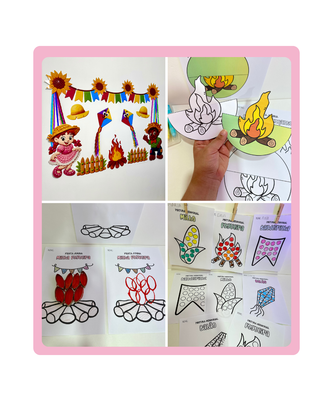 Atividades de Festa Junina para imprimir na Educação Infantil — capa do material