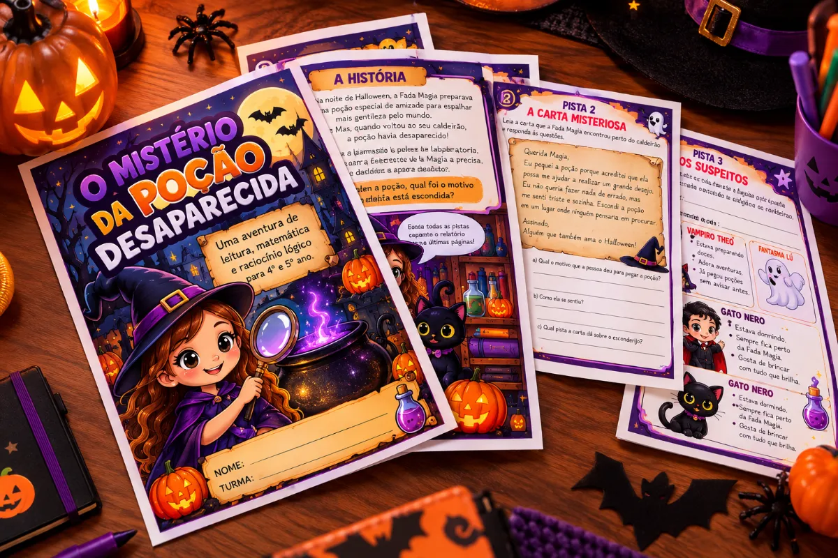 Atividades de Halloween _4⁰/5⁰ano — Atividades para Todas as séries: Atividade de Hallowen onde o aluno precisa utilizar…