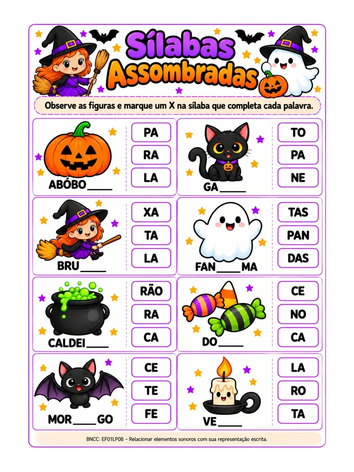 Atividades de Halloween para Imprimir – Kit Para 1º e 2º Ano — amostra 3: Como usar o material?