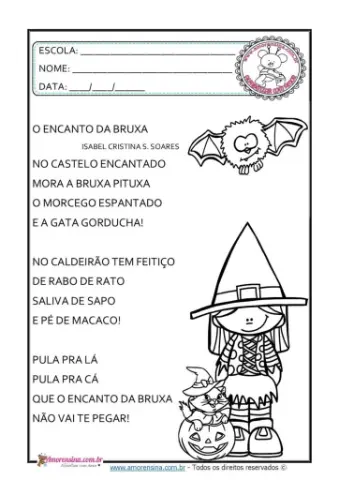 Atividades de Halloween para imprimir – Material pedagógico — capa do material