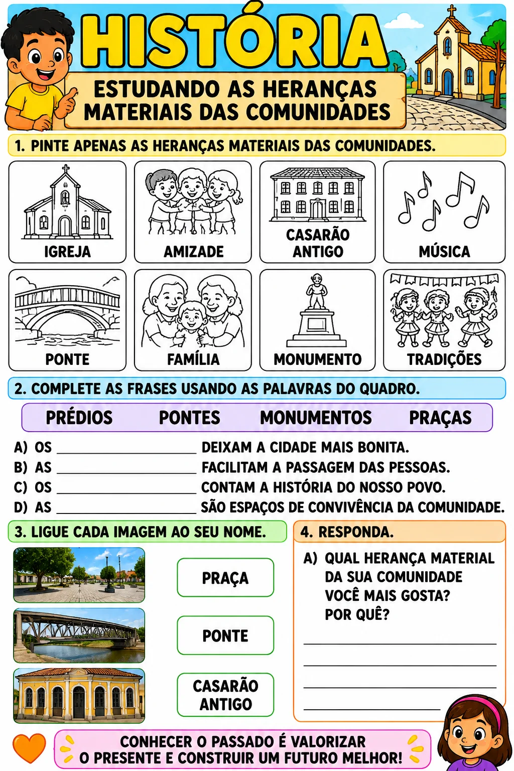 📚🏛️ ATIVIDADES DE HISTÓRIA – HERANÇAS MATERIAIS DAS COMUNIDADES. — amostra 1: 📚🏛️ ATIVIDADES DE HISTÓRIA – HERANÇAS…