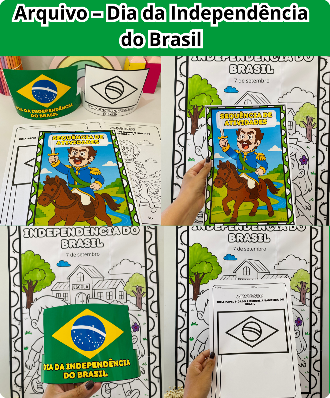 Atividades de Independência do Brasil para imprimir — amostra 1: Uma proposta prática para trabalhar o 7 de setembro