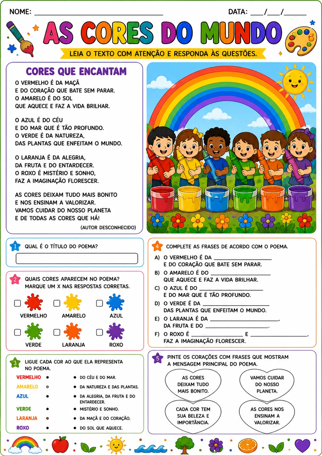 Atividades de Interpretação de Textos Para Alfabetização — amostra 1: ATIVIDADES DE INTERPRETAÇÃO DE TEXTOS PARA…