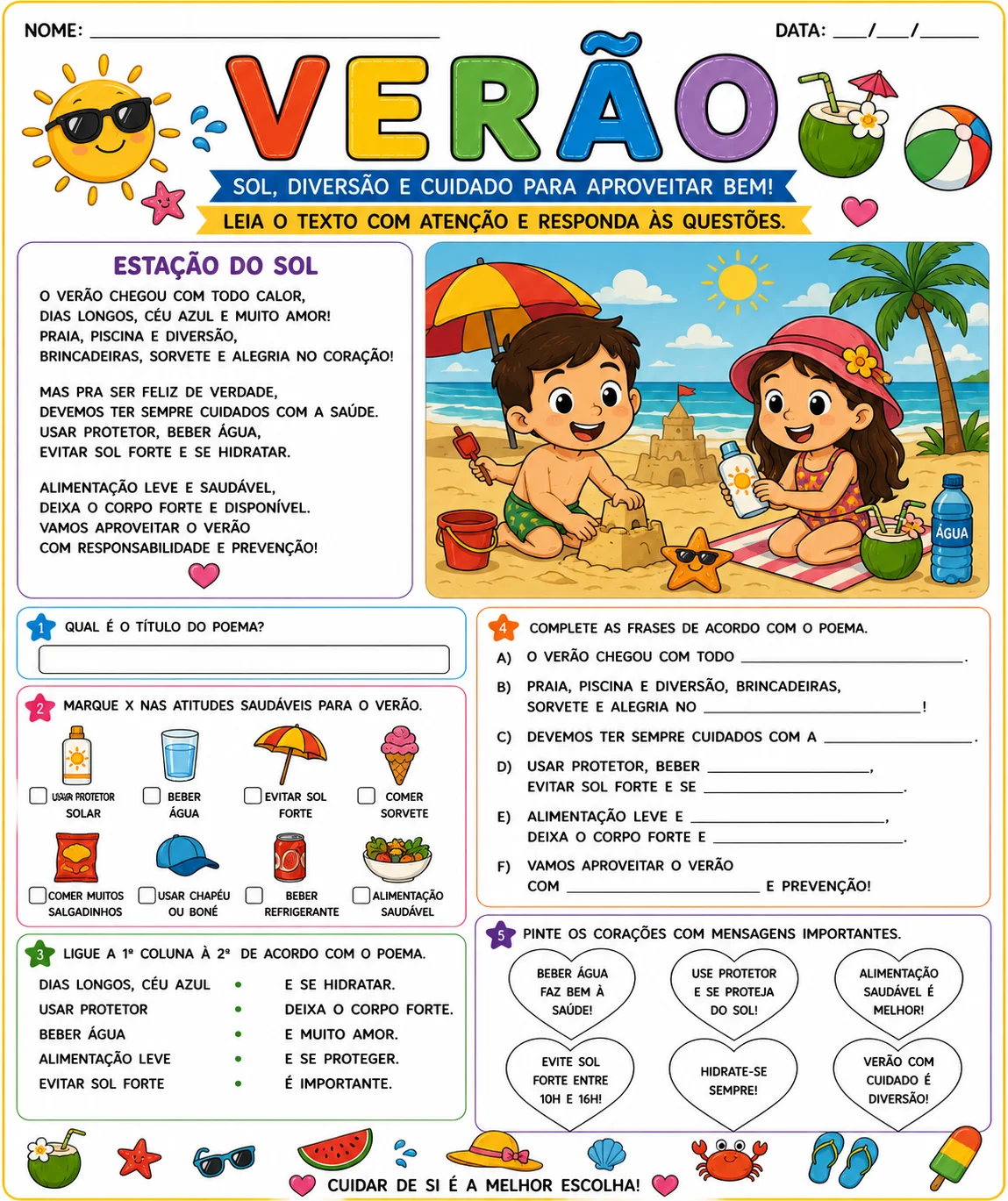 Atividades de Interpretação de Textos Para Alfabetização — amostra 6: ATIVIDADES DE INTERPRETAÇÃO DE TEXTOS PARA…